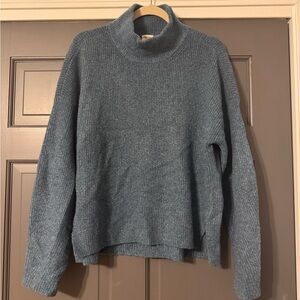 Abercrombie & Fitch Blue Cowl Neck Sweater